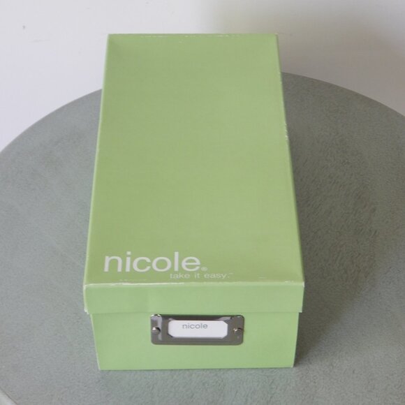 Nicole Women Devin Sandals Slingback Round Toe Buckle Front Tan Leather Size 8.5 - Picture 7 of 7